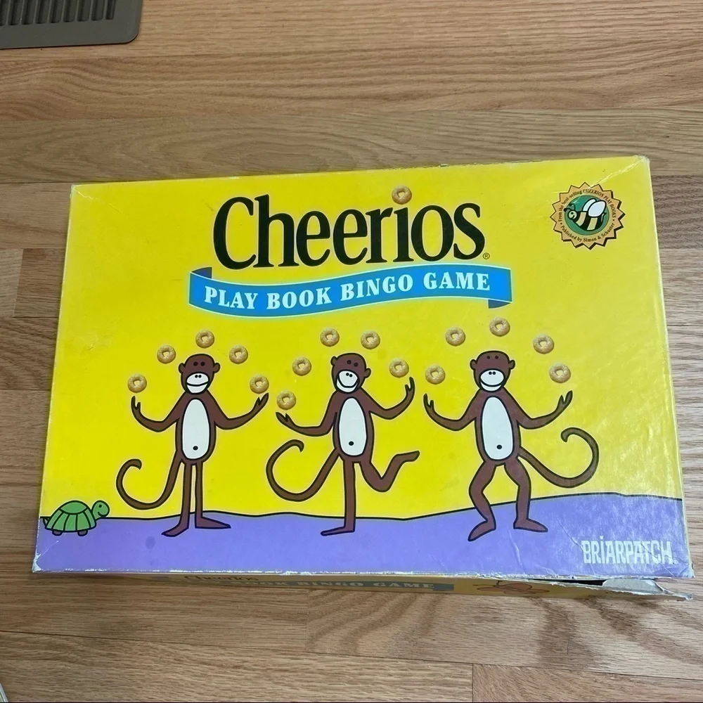 Vintage Cheerios Play Book Bingo Board Game Kids Toy